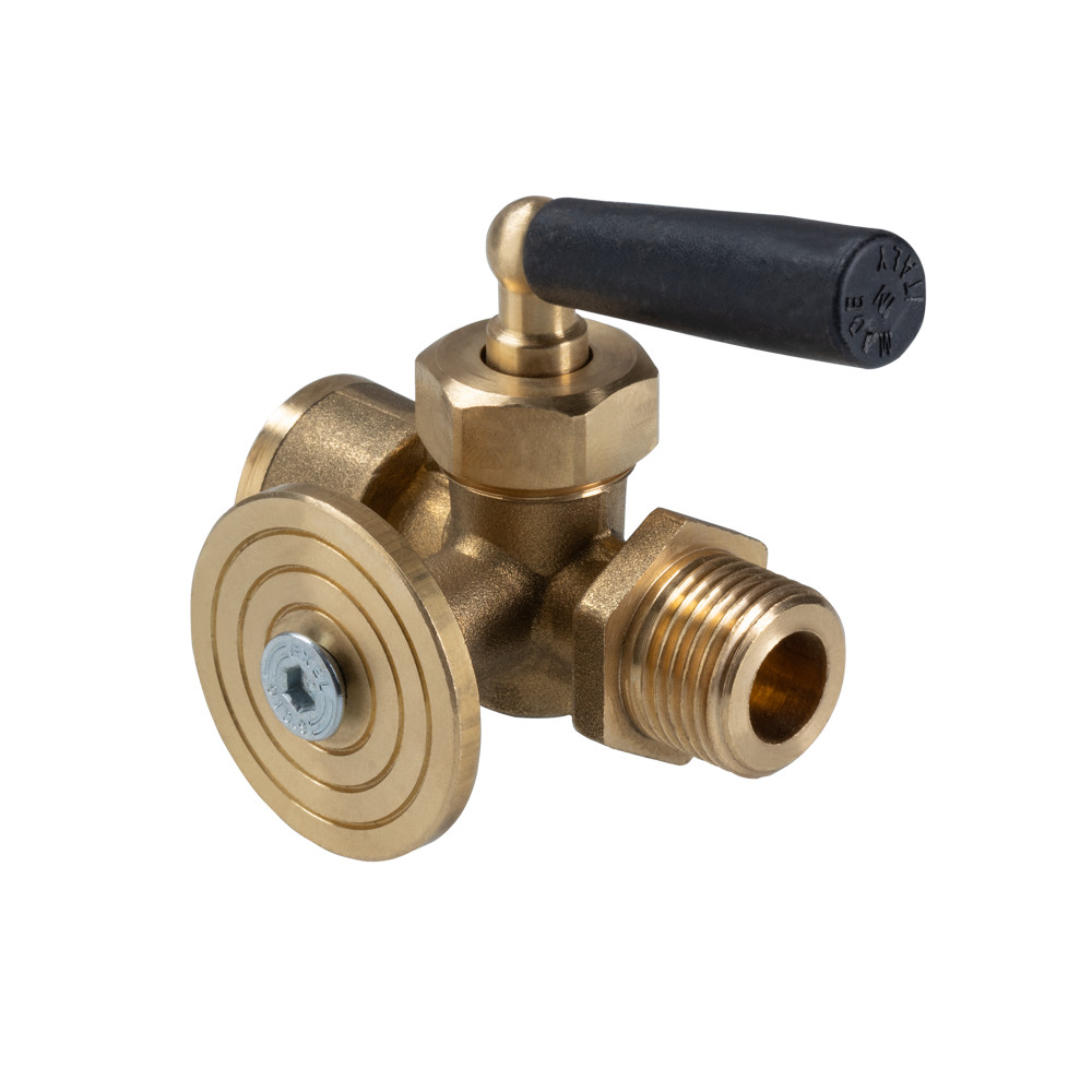 Кран для манометра трехходовой с фланцем  OR.1808