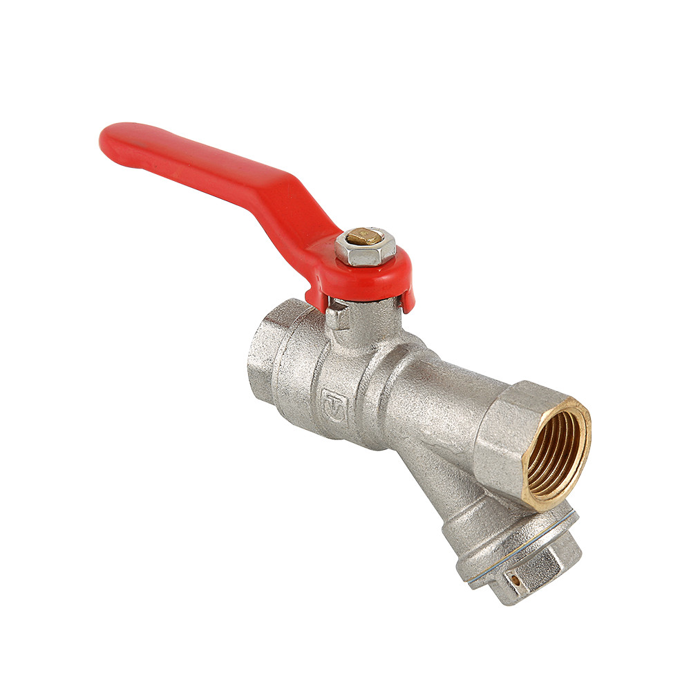 Кран шаровой VALTEC COMBI со встроенным фильтром и флажковой рукояткой VT.292.N