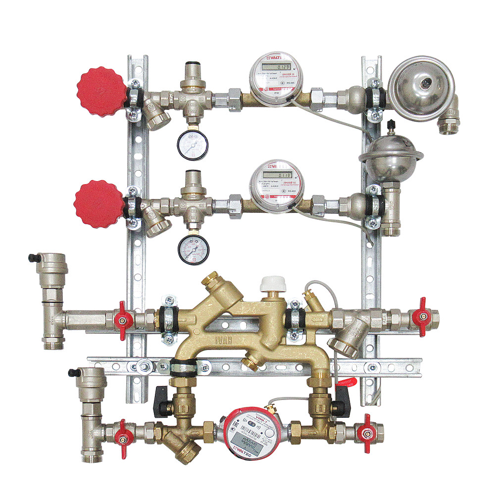 Квартирная станция для систем отопления и водоснабжения  VT.NM.GF