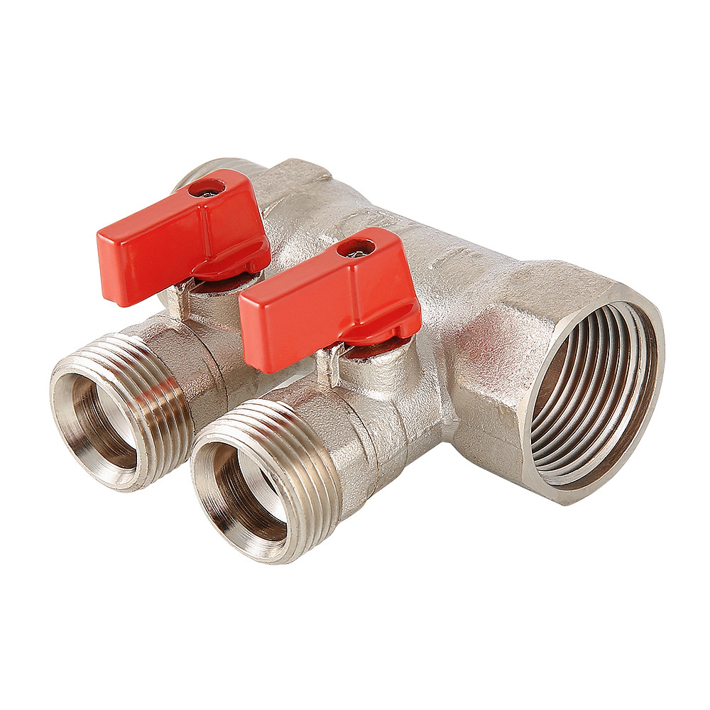 Коллектор с отсекающими кранами под «евроконус» VTc.580.NE