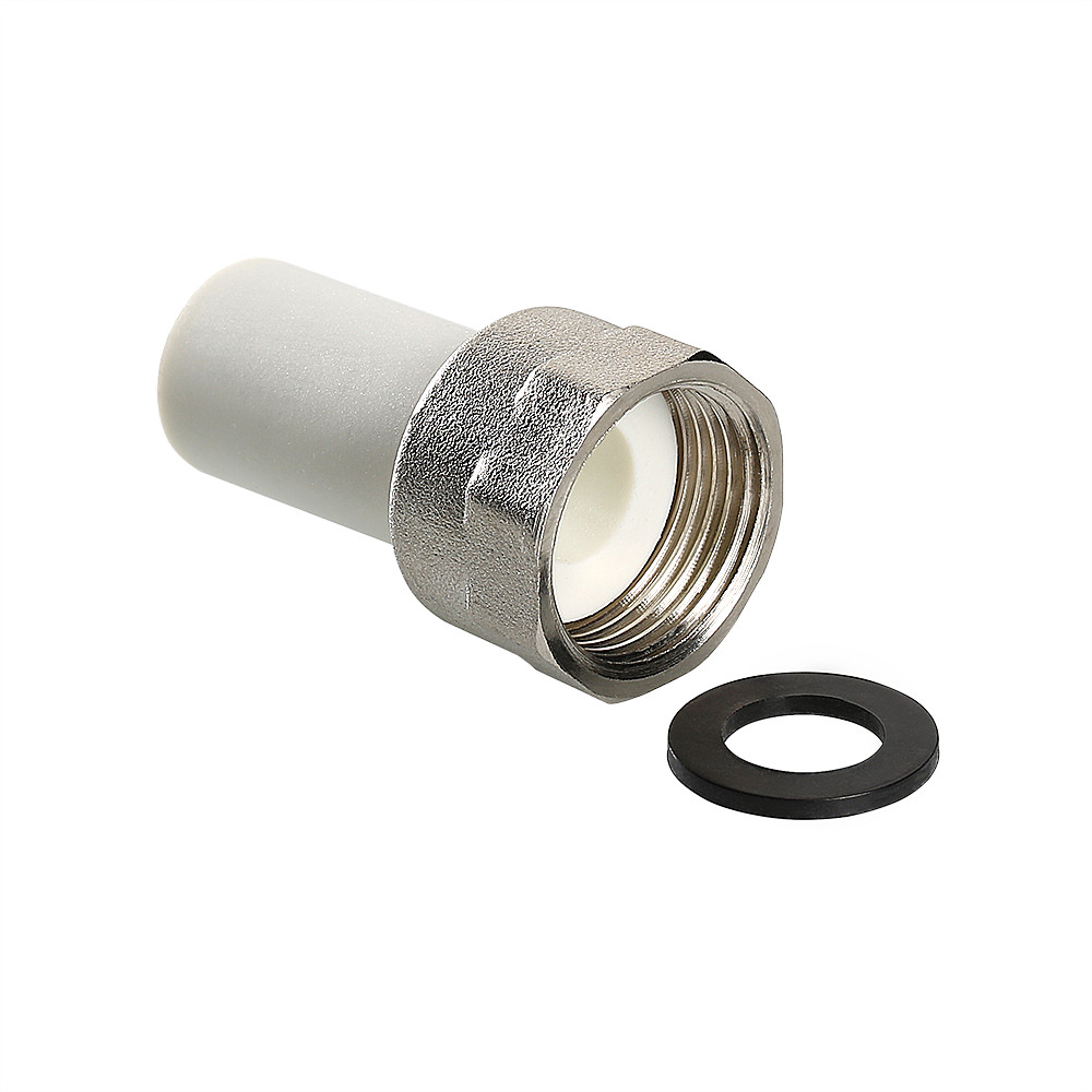 Фитинг полипропиленовый – штуцер с накидной гайкой, внутренняя резьба VTp.722.0