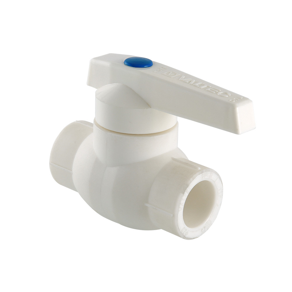 Кран полипропиленовый шаровой с латунной обоймой  VTp.744.0