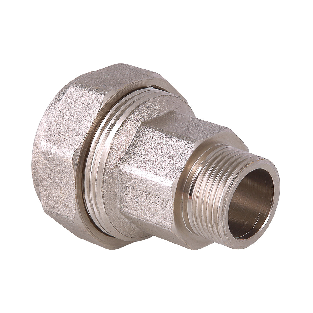 Фитинг обжимной для стальных труб с переходом на наружную резьбу  VTr.801.N