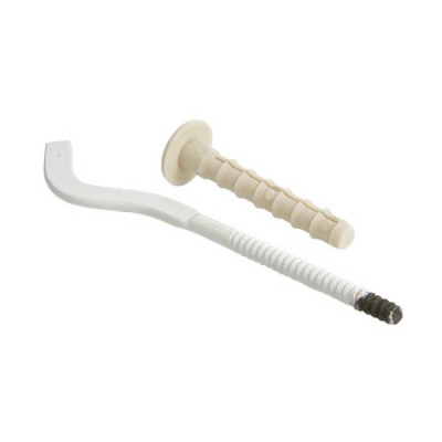 Кронштейн для радиатора с дюбелем белый M02000006