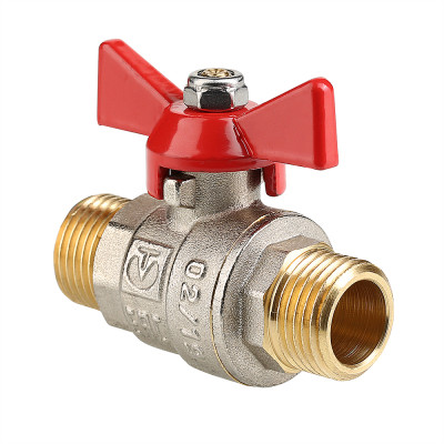 Кран шаровой VALTEC BASE с ручкой-бабочкой и наружной резьбой VT.219.N