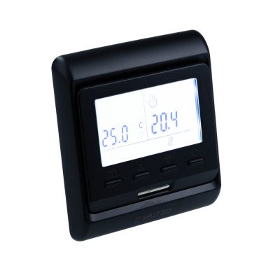 Хронотермостат электронный комнатный с датчиком температуры пола (черный) VT.AC709.B