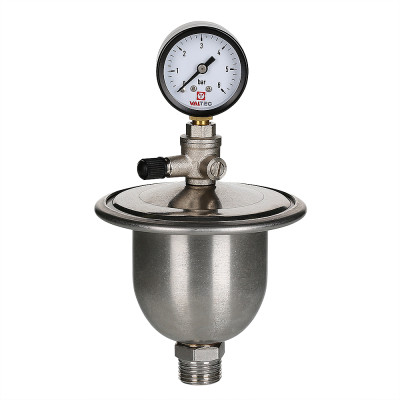 Гаситель гидроударов мембранный с манометром VT.CAR20.I