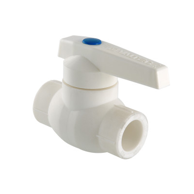 Кран полипропиленовый шаровой с латунной обоймой  VTp.744.0