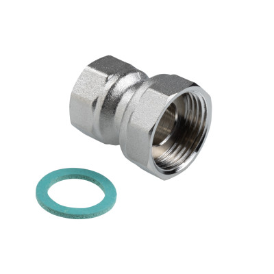 Фитинг резьбовой – полусгон с накидной гайкой и внутренней резьбой VTr.614.N