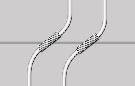В месте пересечения деформационного шва трубы теплого пола необходимо защитить гофрированным кожухом